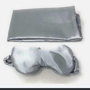 Huntington Home pink Satin Pillow Case and Eye Mask Set